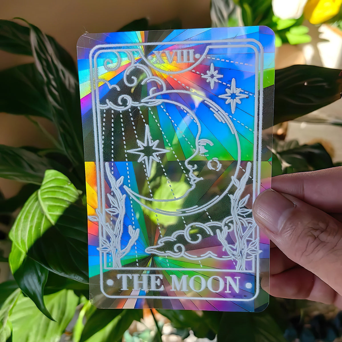 Moon & Sun Card Suncatcher Sticker